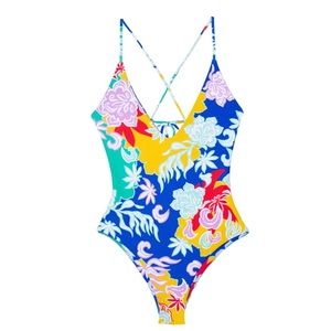 Mikoh Thalia Bright Flower One Piece Swimsuit